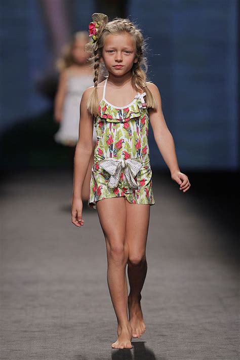 they're the most adorable little girl swimsuits ever. . Little girl swimwear fashion show